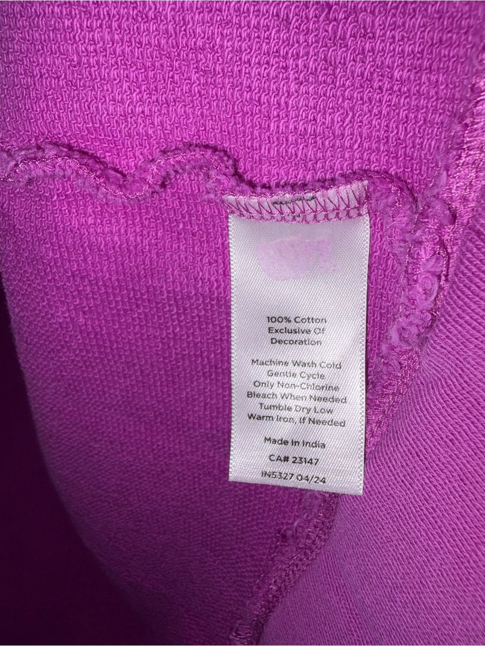 💜EUC Talbots “Eyelet Sleeves Crewneck Sweatshirt” Radiant Orchid💜 Sz X (0X/14W) - Picture 9 of 12